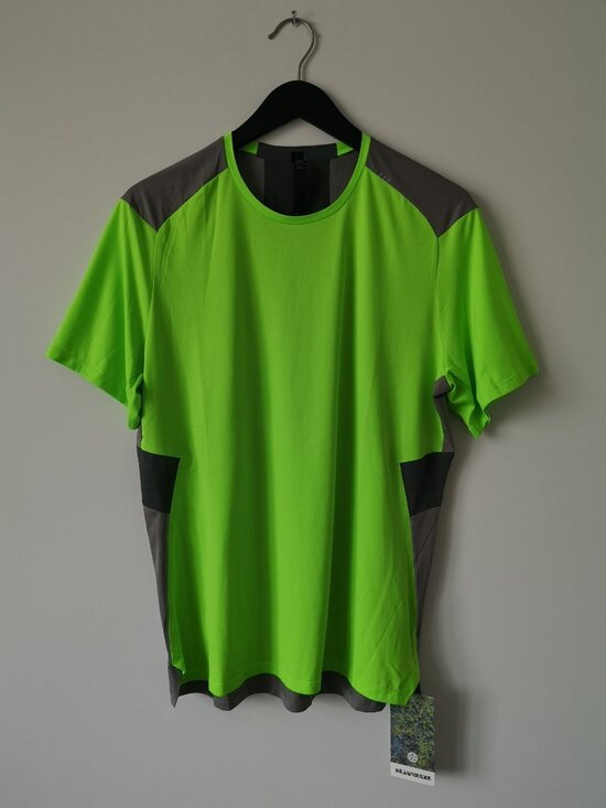 lululemon athletica Other - NWT LULULEMON SEAWHEEZE Neon Green Grey Fast &Free SS Top Shirt Men's Large